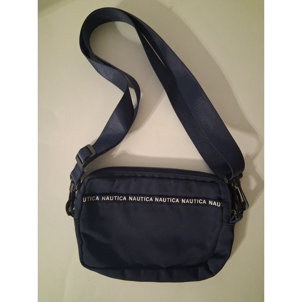 Unisex Nautica crossbody/manbag Adjustable Strap Minimalist purse Navy Blue